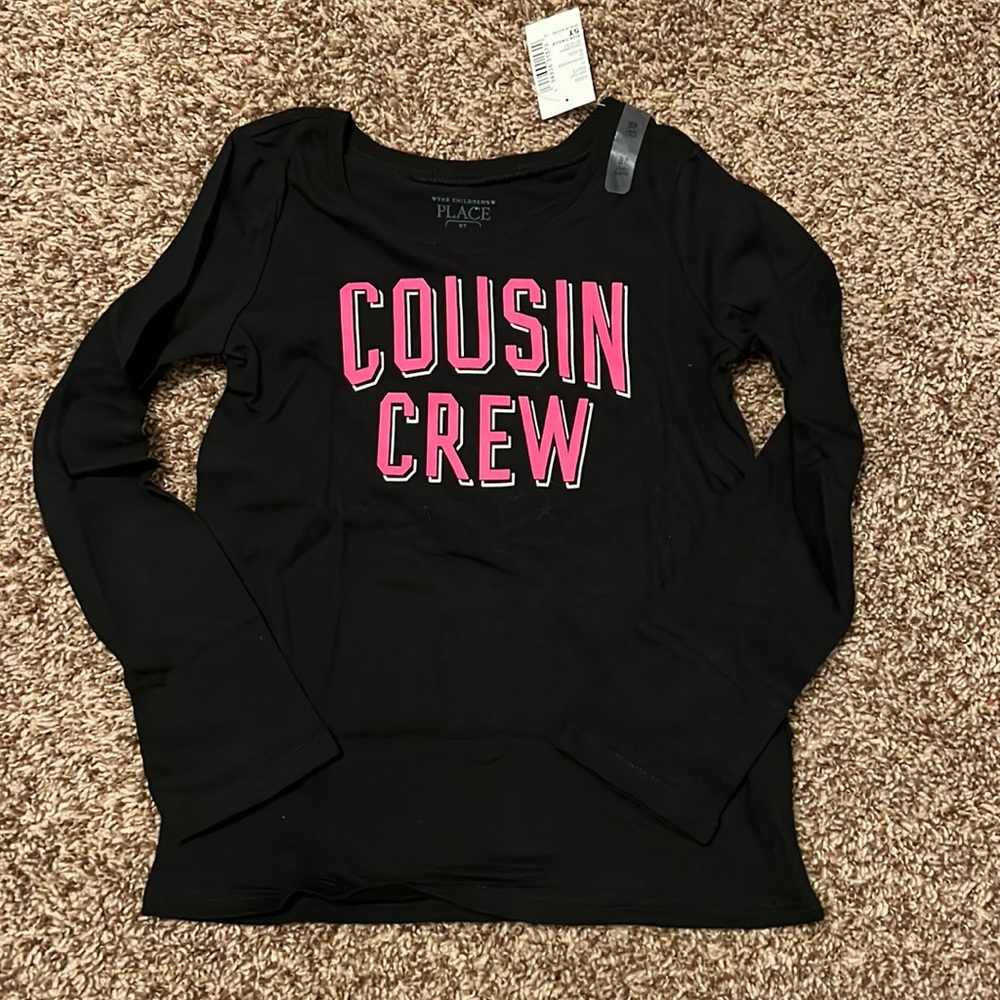 Toddler girl cousin crew shirt